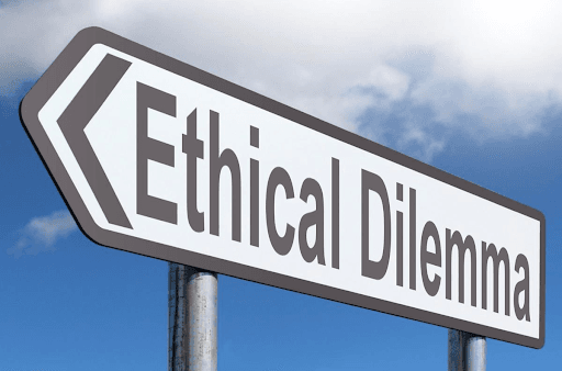 Ethical Dilemma sign